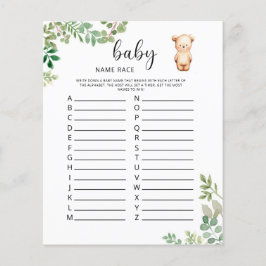 Lilla björnbjörnvila Baby namn tävling