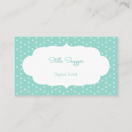 Lilla blått kvadrerar visitkort