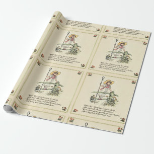 Lilla Bo-Peep: Klassisk Kate Greenaway Nursery Presentpapper