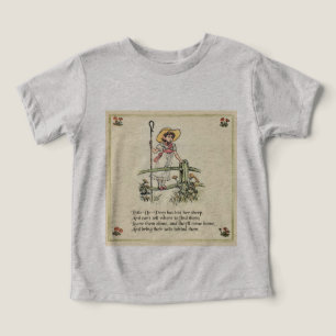 Lilla Bo-Peep: Klassisk Kate Greenaway Nursery Tee Shirt