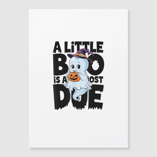 Lilla Boo är nästan förfallen Söt Halloween-gravid (Framsida)