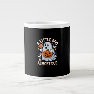 Lilla Boo är Nästan Förfallen Söt Halloween Gravid Jumbo Mugg