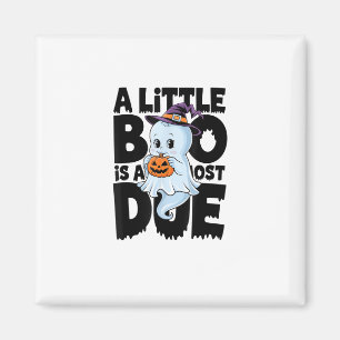 Lilla Boo är nästan förfallen Söt Halloween gravid Magnet