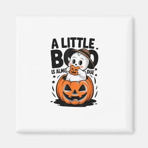 Lilla Boo är nästan förfallen Söt Halloween-gravid Magnet