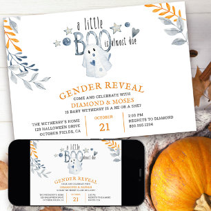 Lilla Boo är nästan redo för Halloween-könsbestämn Inbjudningar