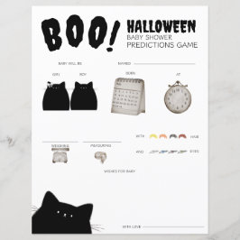 Lilla Boo Halloween Baby Shower Gissningar Spel
