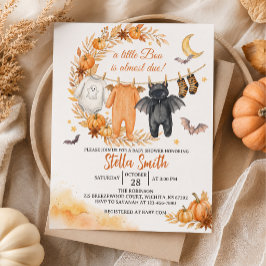 Lilla Boo Halloween Baby Shower Inbjudningar