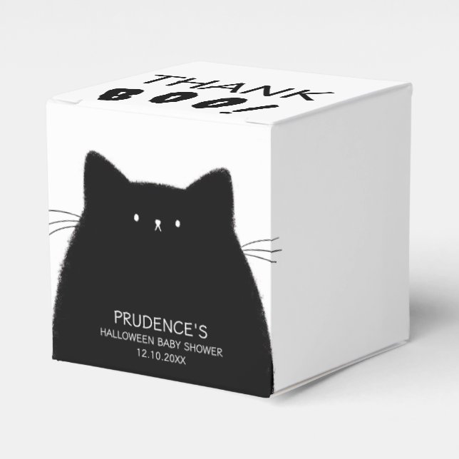 Lilla Boo Halloween Baby Shower Presentaskar (Framsidan Sidan)