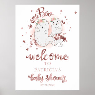 Lilla Boo Halloween Baby Shower Välkomstskylt Poster