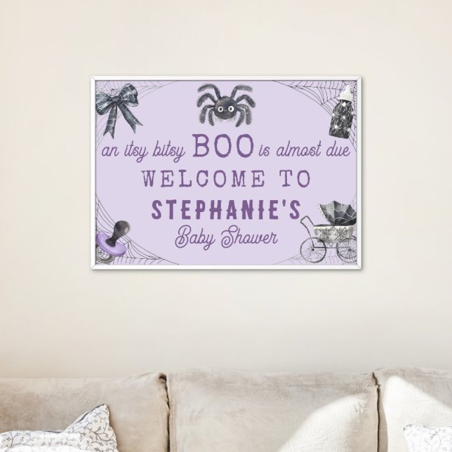 Lilla Boo Itsy Bitsy Spindel Halloween Babykalas Poster (Skapare uppladdad)