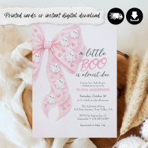 Lilla Boo Nästan Förfallen Bow Halloween Babyfiran