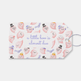 Lilla boo nästan på Ghost Baby Shower Tack Presentetikett