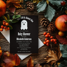 Lilla BOO på Halloween Ghost Baby Shower