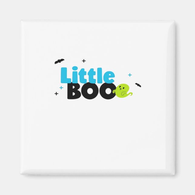 Lilla Boo Roligt Retro Magnet (Framsidan)