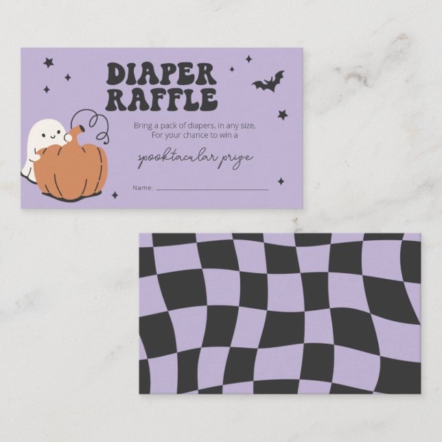 Lilla boon är snart ett kort för raffle-kort (Fram/baksida)