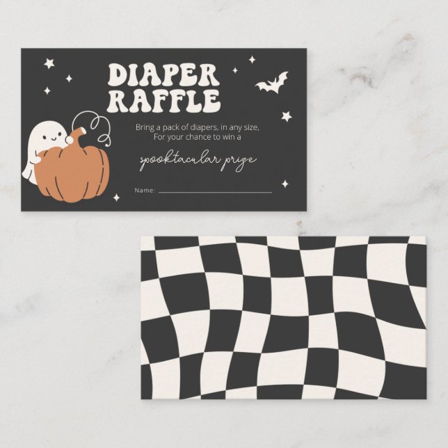 Lilla boon är snart ett kort för raffle-kort (Fram/baksida)