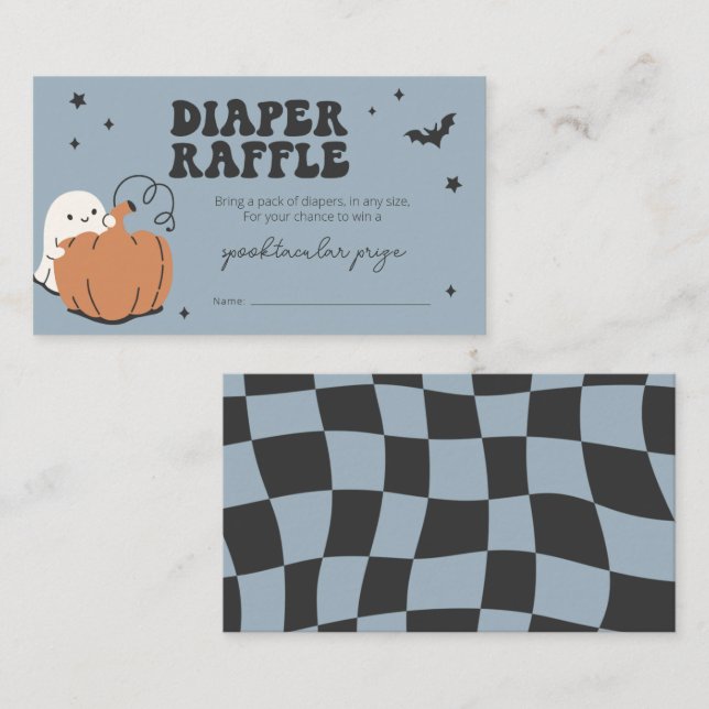 Lilla boon är snart ett kort för raffle-kort (Fram/baksida)