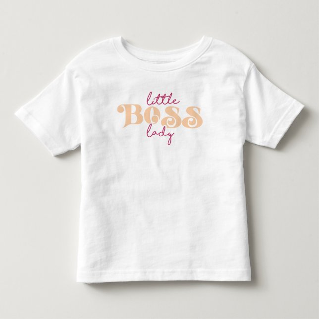 Lilla Boss Lady T Shirt (Framsida)