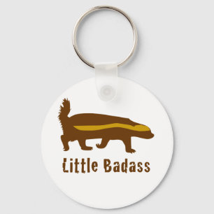 Lilla bricka honey badger nyckelring