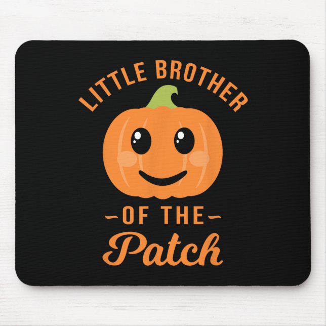 Lilla broder till patchpumpkin Halloween t Sh Musmatta (Framsidan)