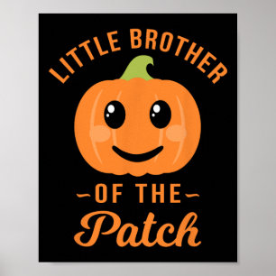 Lilla broder till patchpumpkin Halloween t Sh Poster