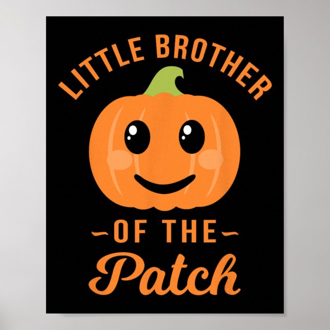 Lilla broder till patchpumpkin Halloween t Sh Poster (Framsidan)