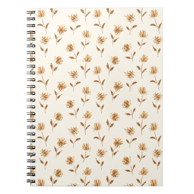 Lilla Budding Queen Annes - härstomme mönster. Anteckningsbok (Framsidan)