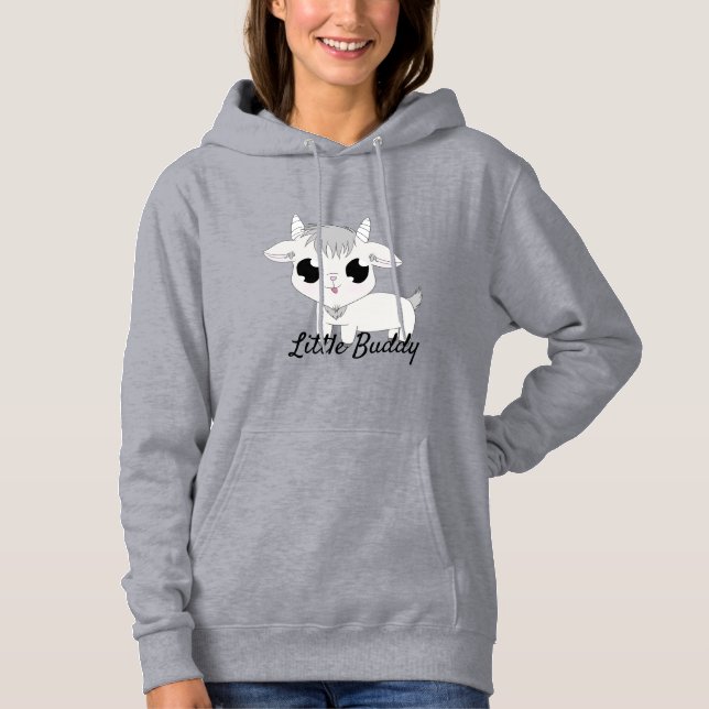Lilla Buddy Hoodie T Shirt (Framsida)