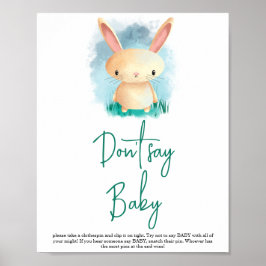 Lilla Bunny - säg inte baby Poster