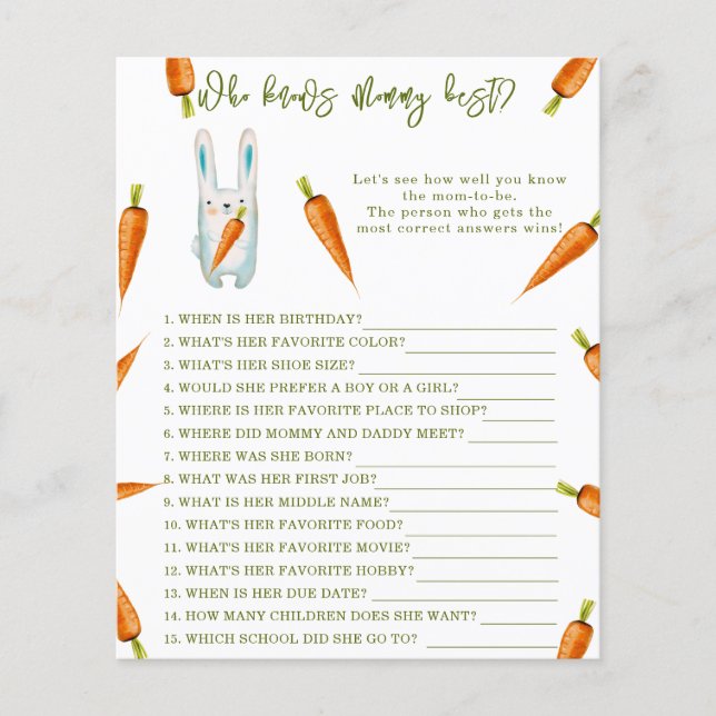 Lilla bunny - Vem vet mamma bäst (Framsida)