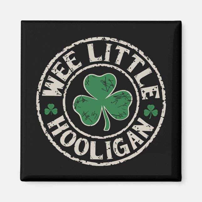 Lilla busunge Klöver St Patrick's Day Magnet (Framsidan)