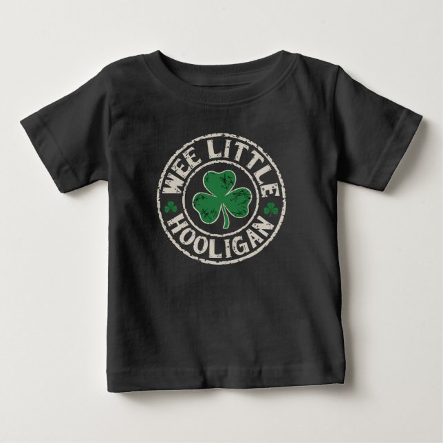 Lilla busunge Klöver St Patrick's Day T Shirt (Framsida)