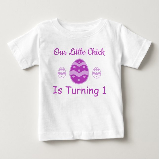 Lilla Chick 1:a födelsedag T Shirt (Framsida)