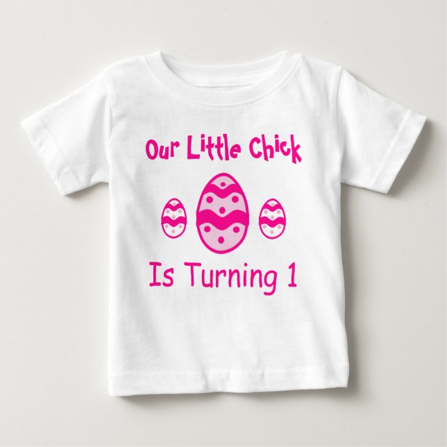 Lilla Chick 1:a födelsedag T Shirt (Framsida)