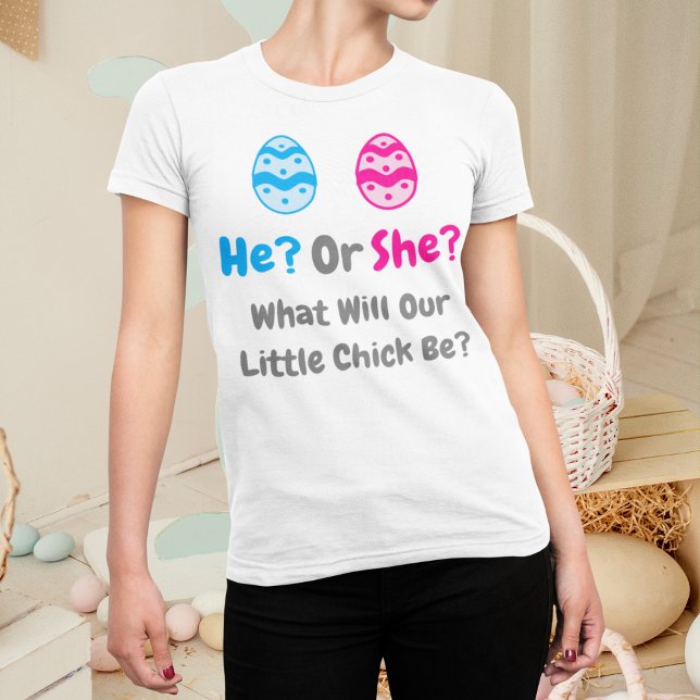 Lilla Chick Gender-visning T Shirt (Skapare uppladdad)