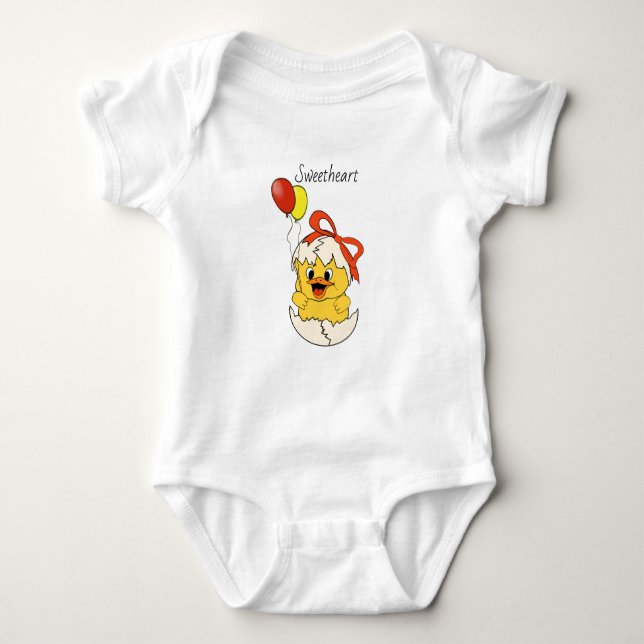 Lilla Chick "Sötnos" Bodykostym T Shirt (Framsida)