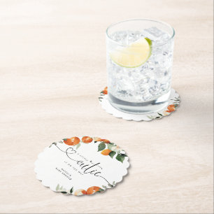 Lilla citruskdusch underlägg papper