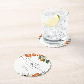 Lilla citruskdusch underlägg papper