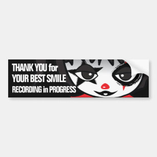 Lilla Clown Crime Watch Bumper Sticker Bildekal