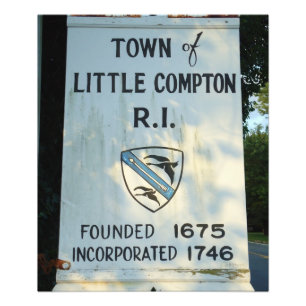 Lilla Compton, RI-tecken Poster