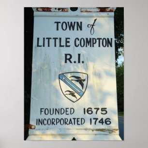 Lilla Compton, RI-tecken Poster