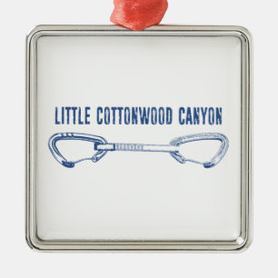 Lilla Cottonwood Canyon-klättring Quickdraw Julgransprydnad Metall