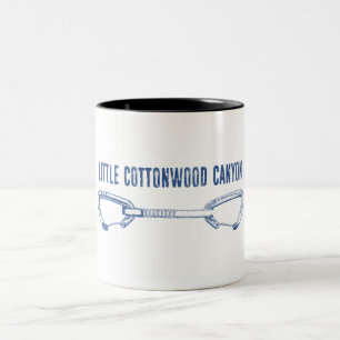 Lilla Cottonwood Canyon-klättring Quickdraw Två-Tonad Mugg