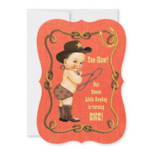 Lilla Cowboy 1:a födelsedagen Party