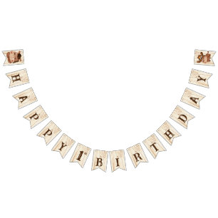 Lilla cowboy 1:a rodeo födelsedagsfest rustic vimplar