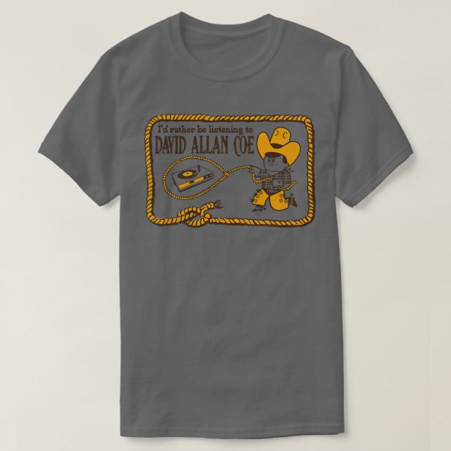 Lilla Cowboy David Allan T Shirt (Design framsida)