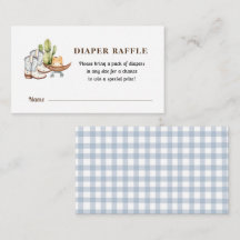 Lilla cowboy på vägen Diaper Raffle