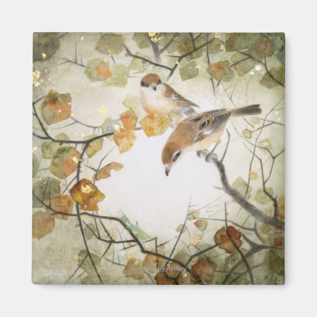 Lilla Creature-Bull-märkta Shkes Magnet (Framsidan)