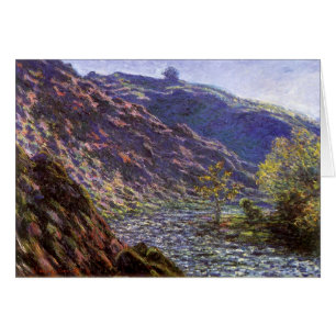 Lilla Creuse, solljus av Claude Monet Hälsningskort
