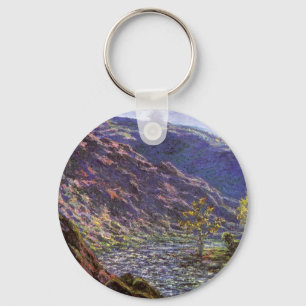 Lilla Creuse, solljus av Claude Monet Nyckelring